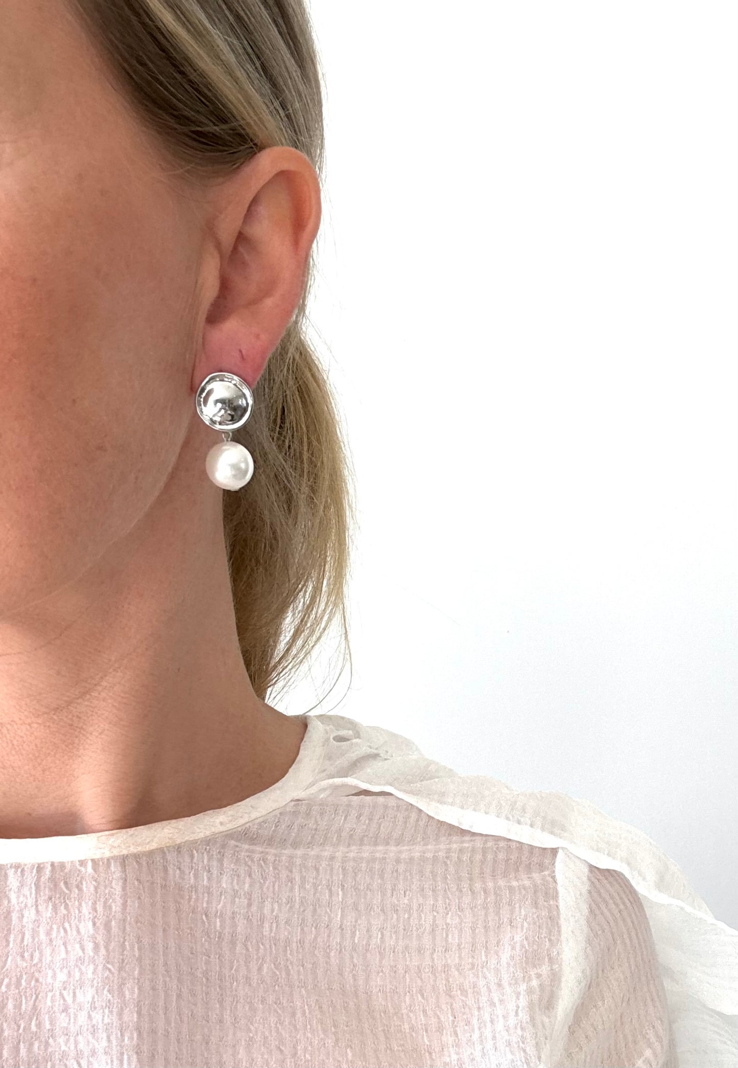 Sealed in Pearls- Classic Dangle Earrings