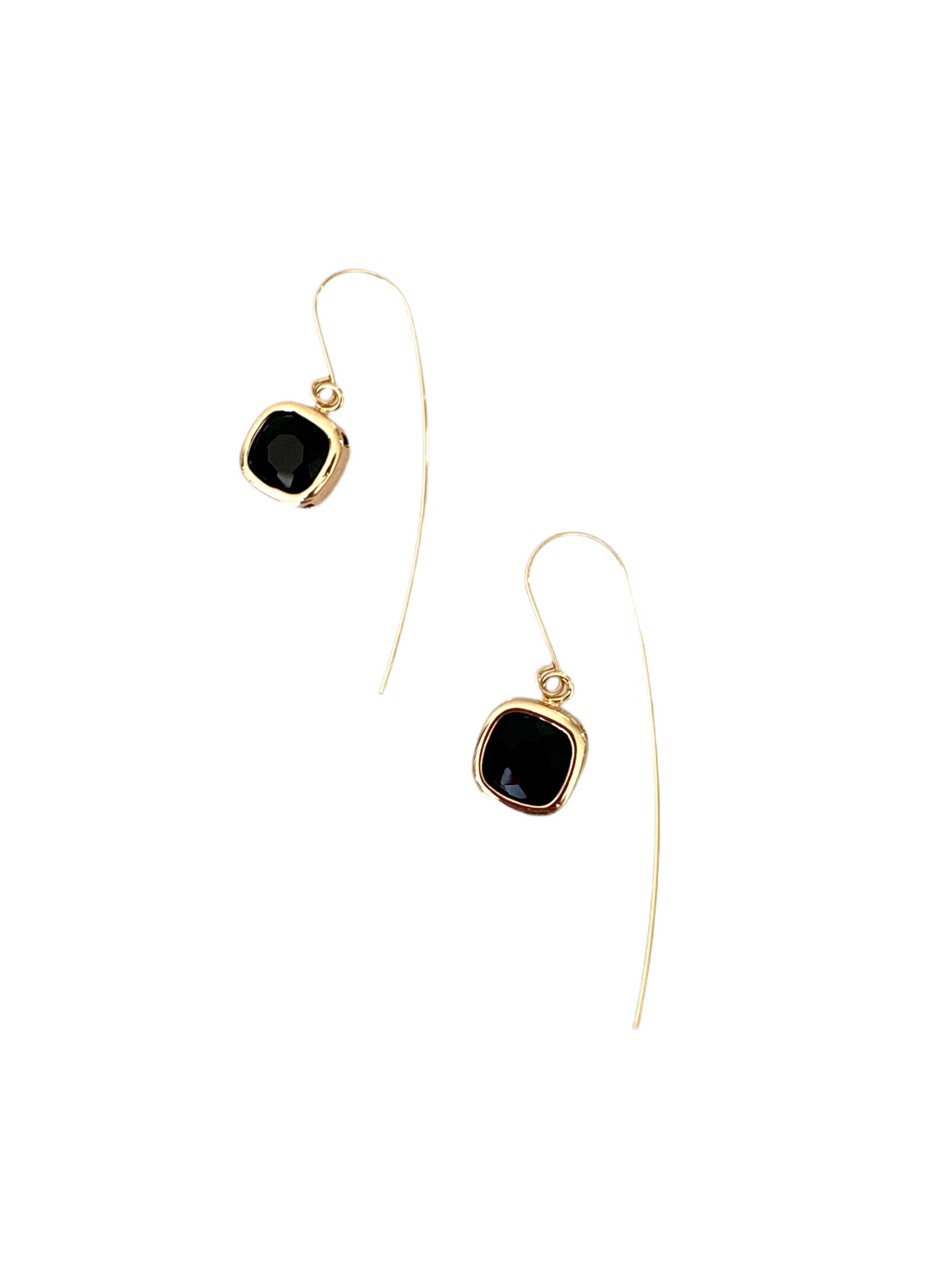Cushion cut Jewel on Statement Ear Wires
