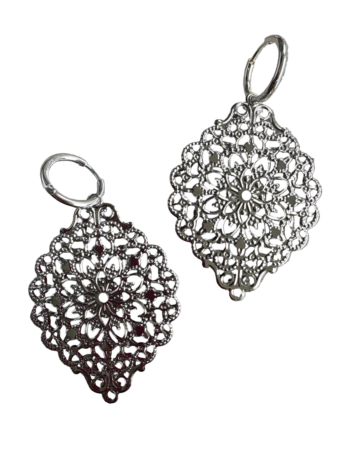 Flower Lace Statement Earrings
