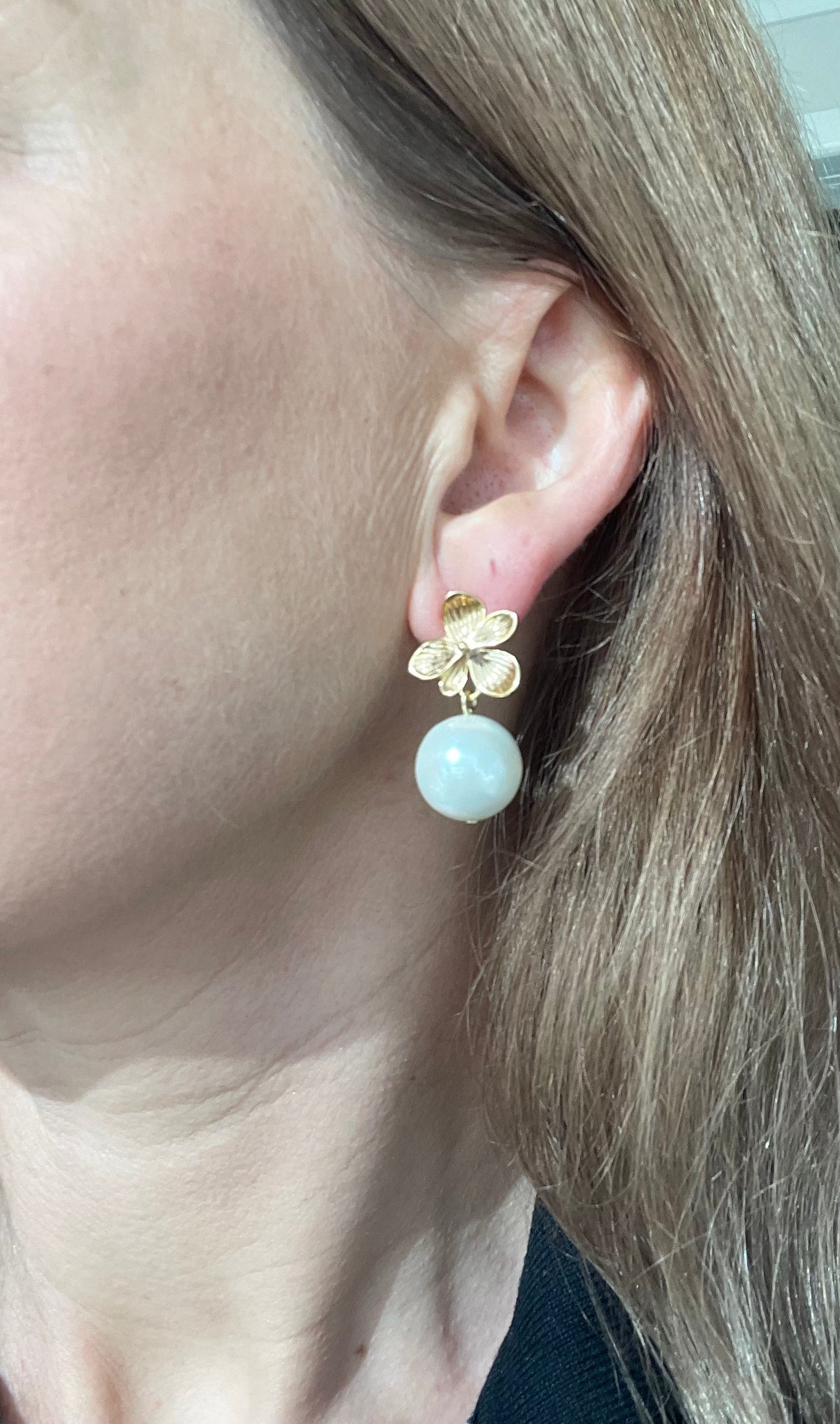 Flower Pearls-Gold or silver