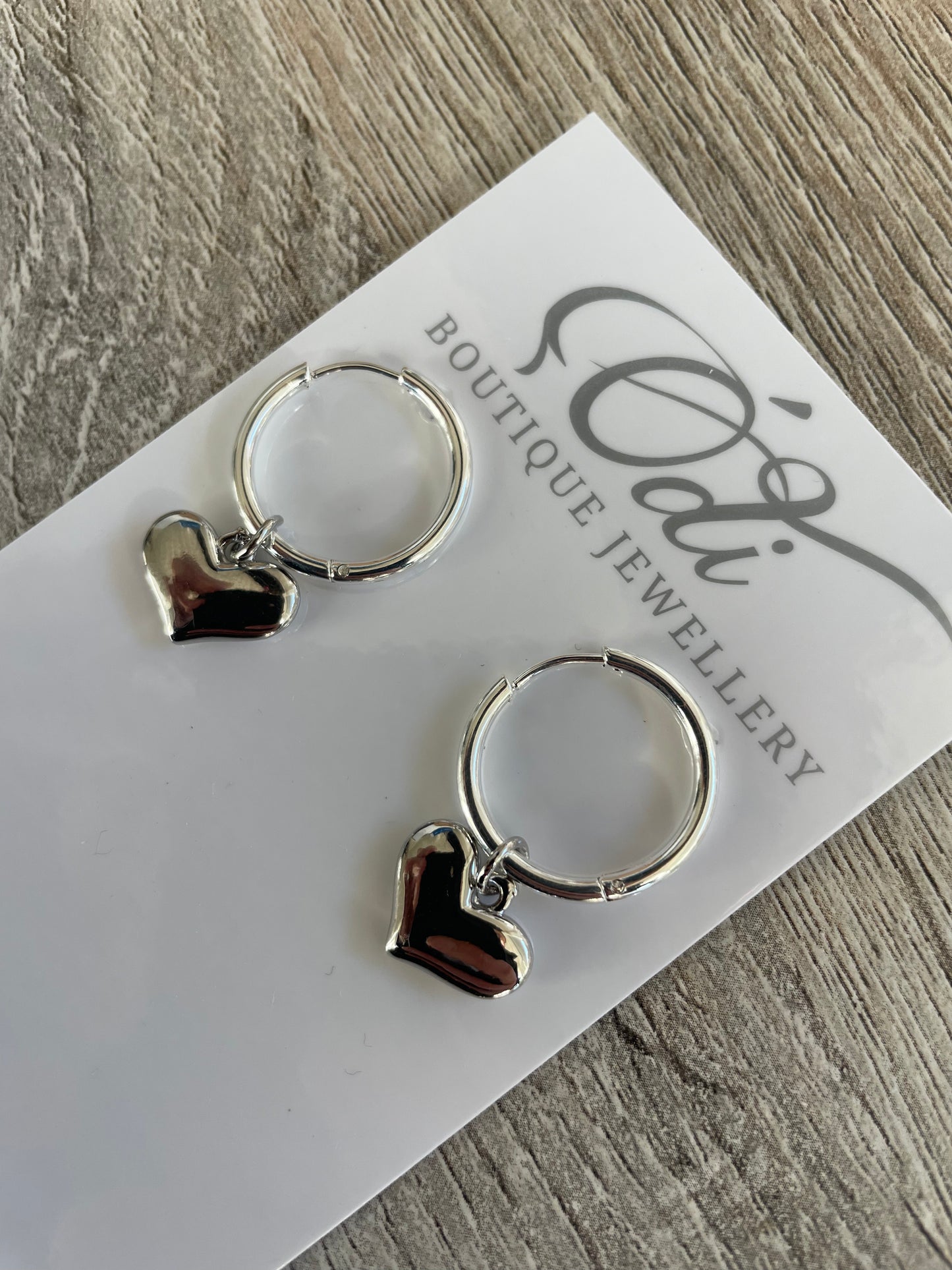 Puff Modern Hearts-Silver #172