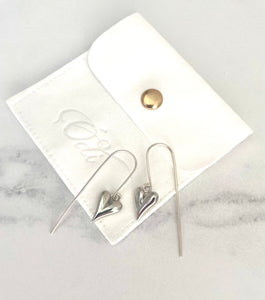 Modern Hearts- Earrings  in Silver