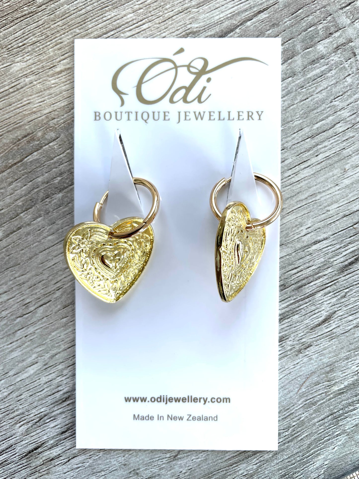 Heart Cross Hoops #245