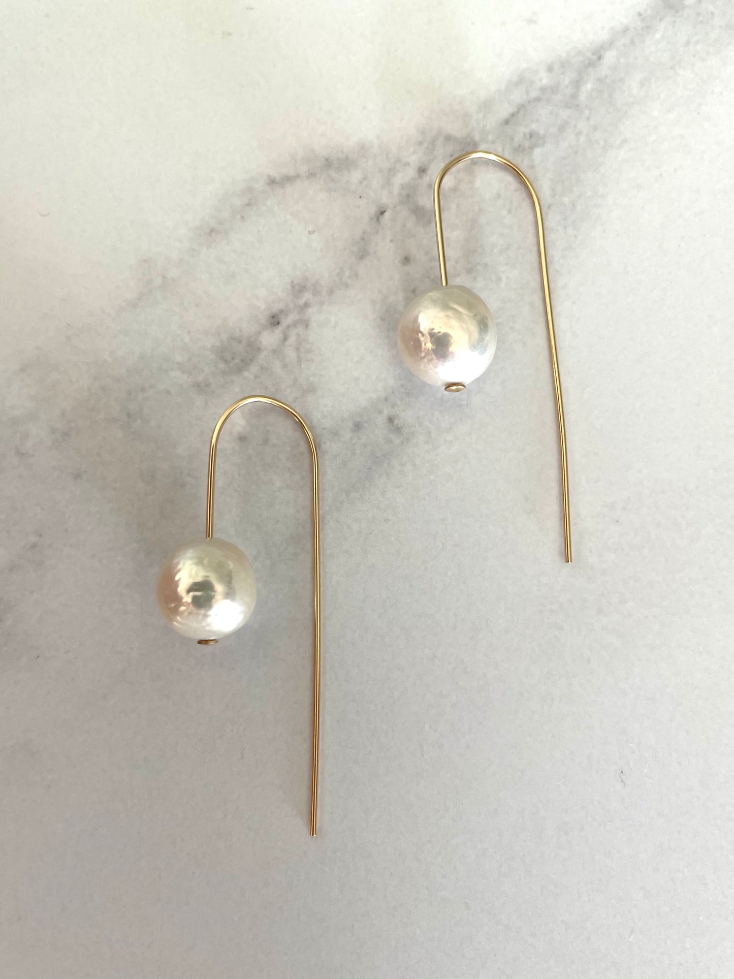 Handcrafted Fixed Ear wire Pearl Earrings #211 #212