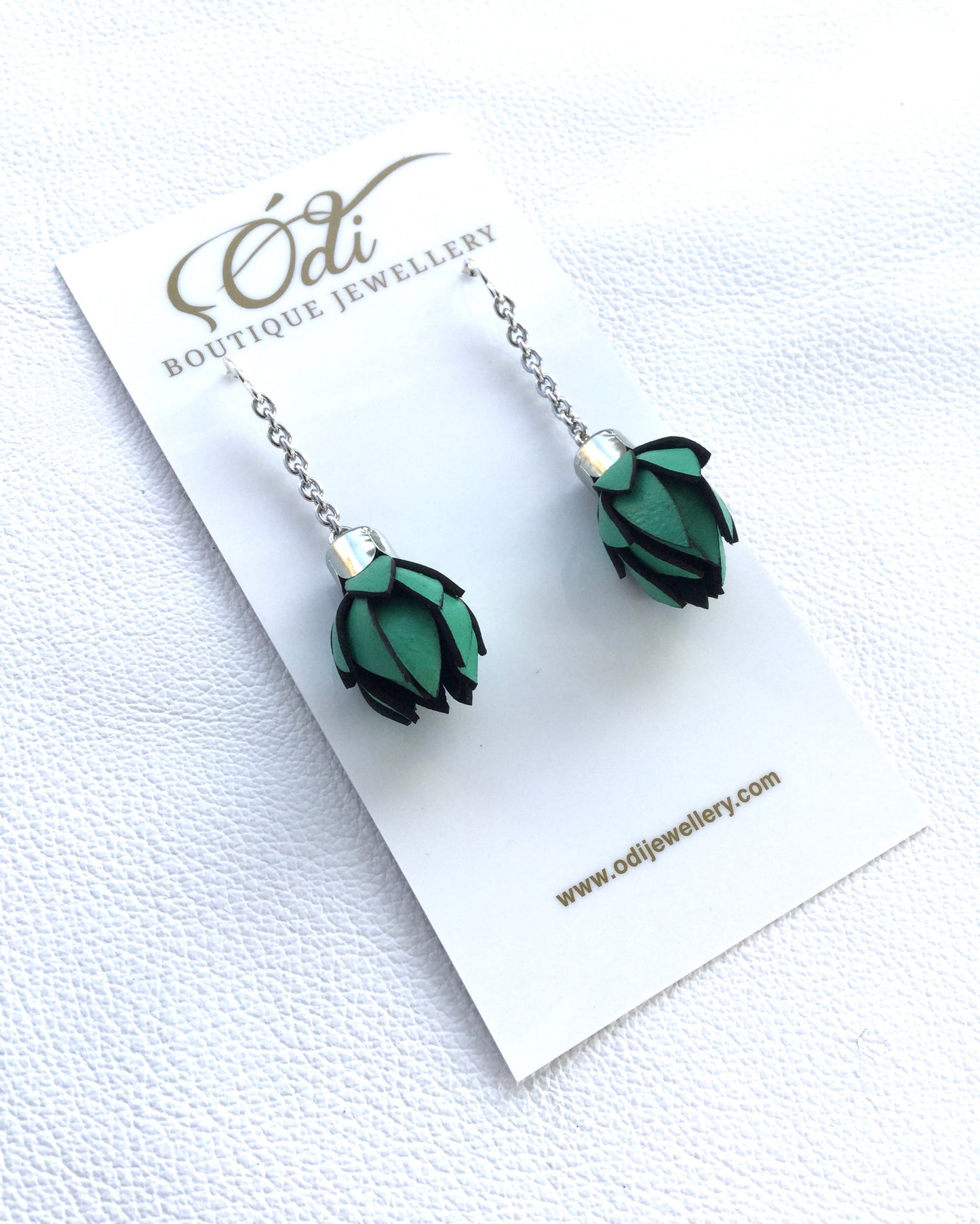 Wild Flower Buds on your choice of fittings - Emerald