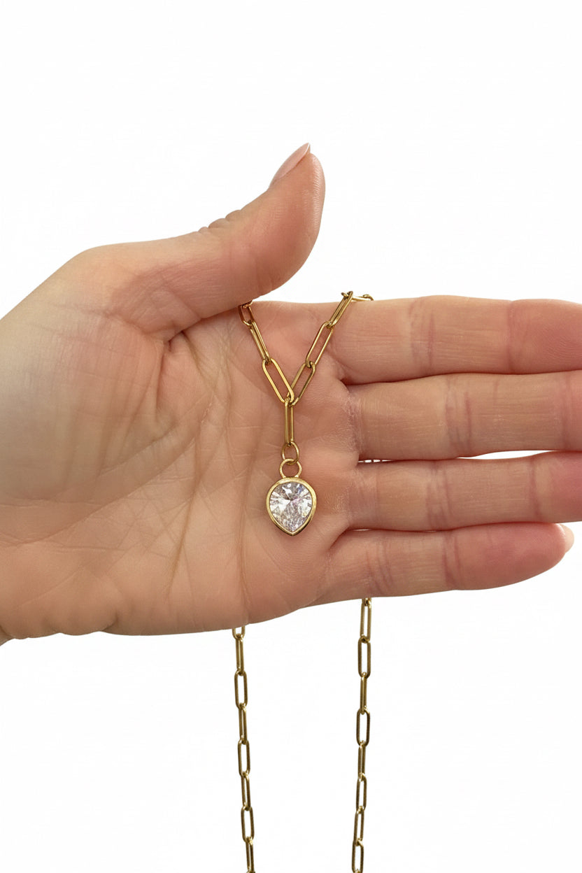 Dewdrop Modern Luxe Necklace Gold