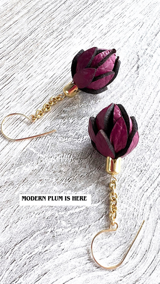 Modern Plum Wild Flowers-in your choice of Fittings