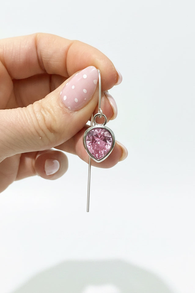 Dewdrop Statement Ear wires Sterling Silver