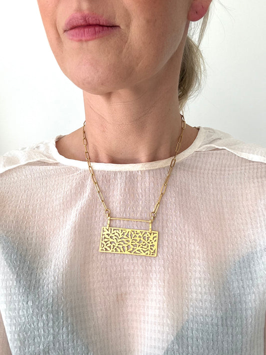 Botanical Garden Necklace-Gold-Jewellery