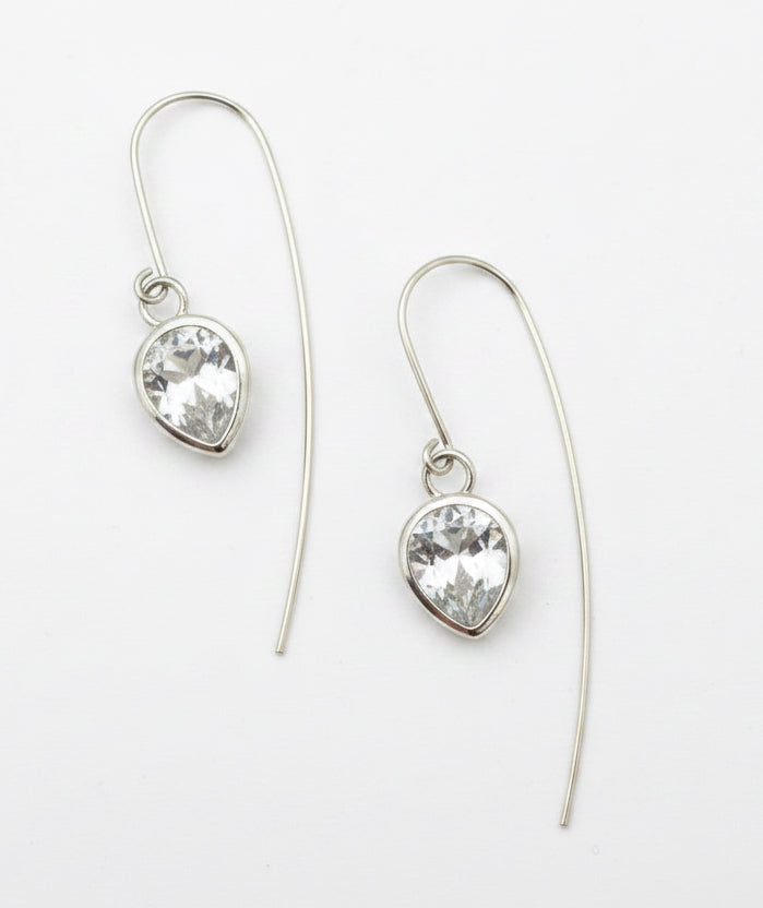 Dewdrop Statement Ear wires Sterling Silver