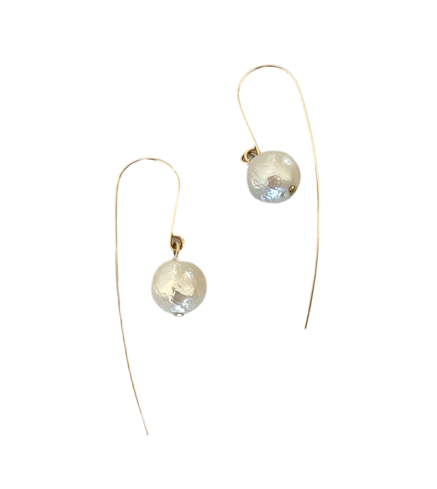 Fresh Water Pearl Statement Round Drops