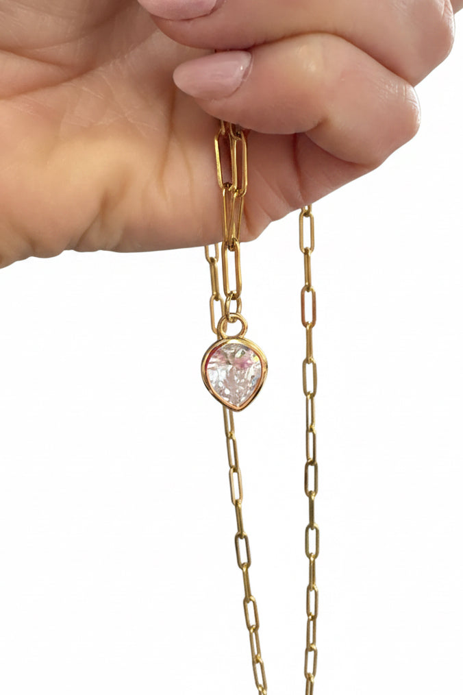 Dewdrop Modern Luxe Necklace Gold