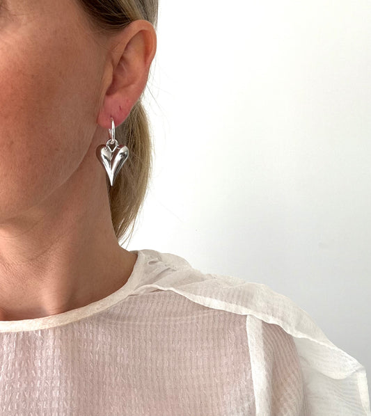 Ultra Modern Heart Earrings