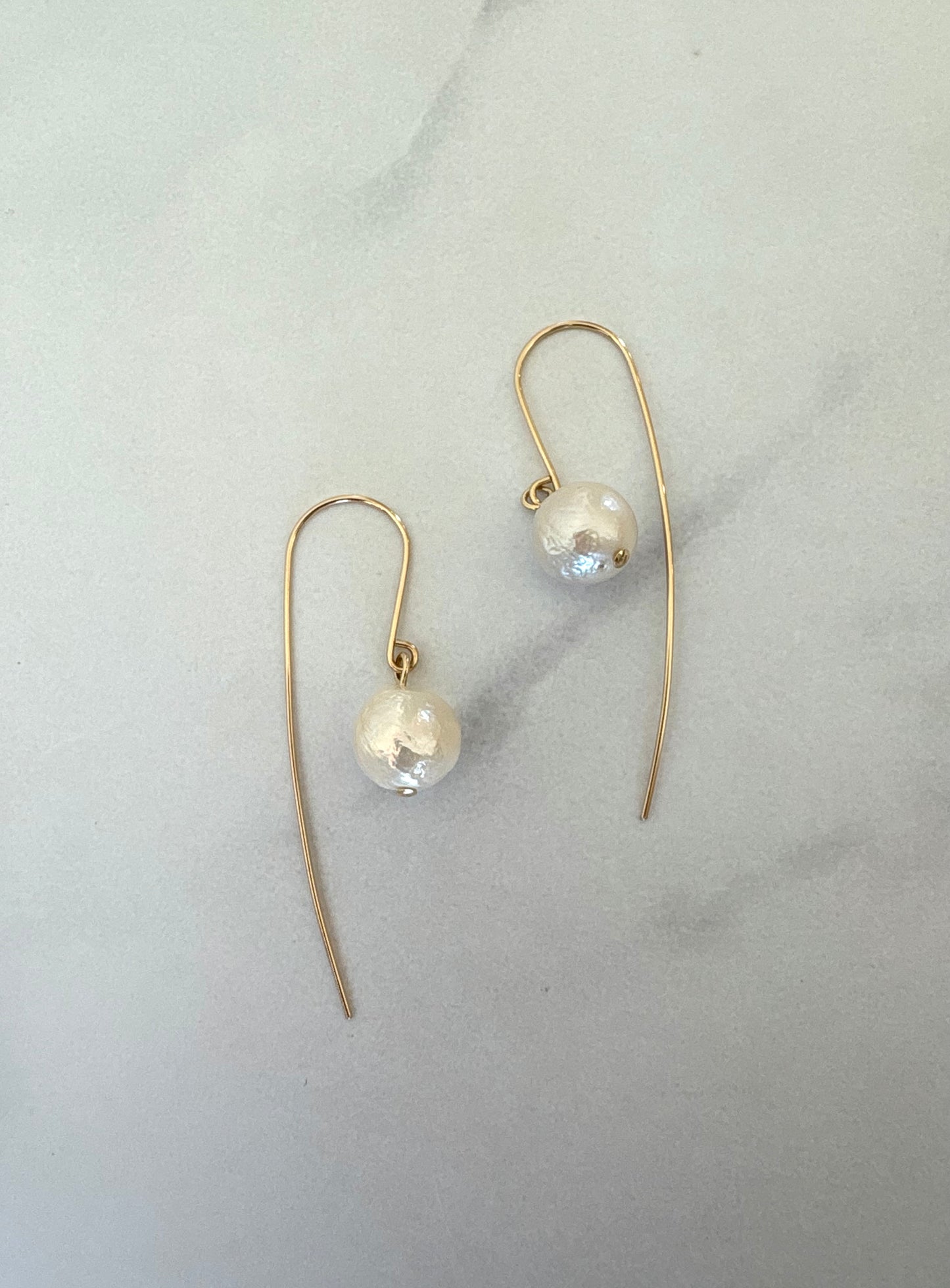 Fresh Water Pearl Statement Round Drops