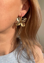 Floral Hoops - Gold or Silver