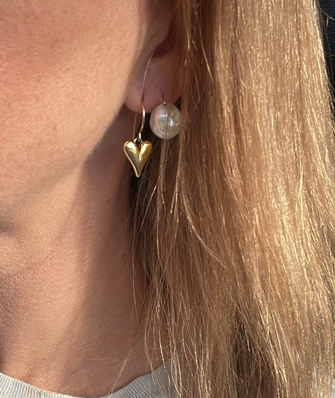 Lush Pearl drop studs- Silver or Gold