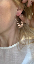 Solar Spike Hoops- Your choice of colour and size