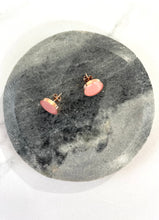 Luxe Resin Gold Filled Bubblegum Pink Leather Studs 12mm