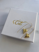 Modern Hearts- Earrings  in Gold