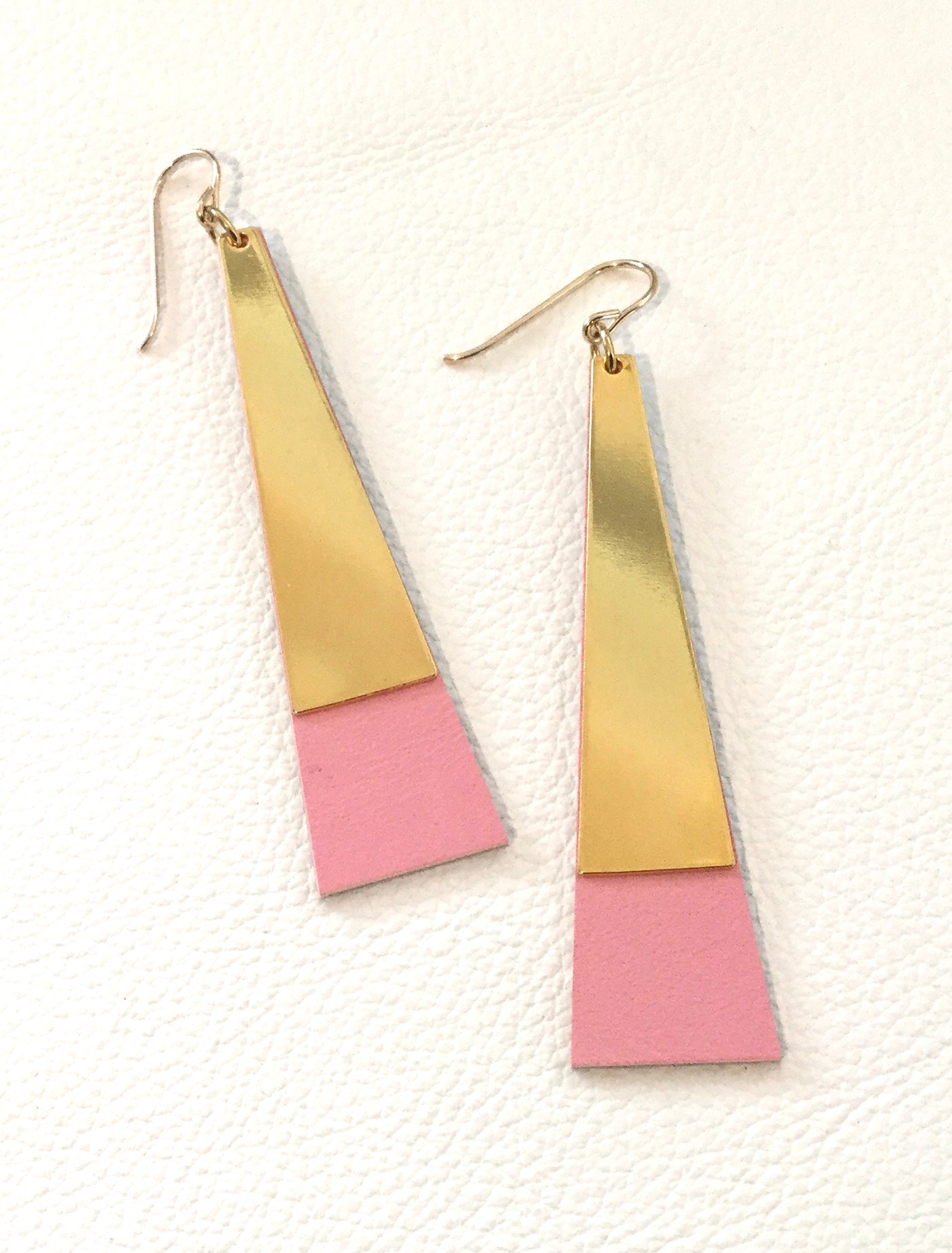 Tower Earrings -Blank Bubblegum Pink