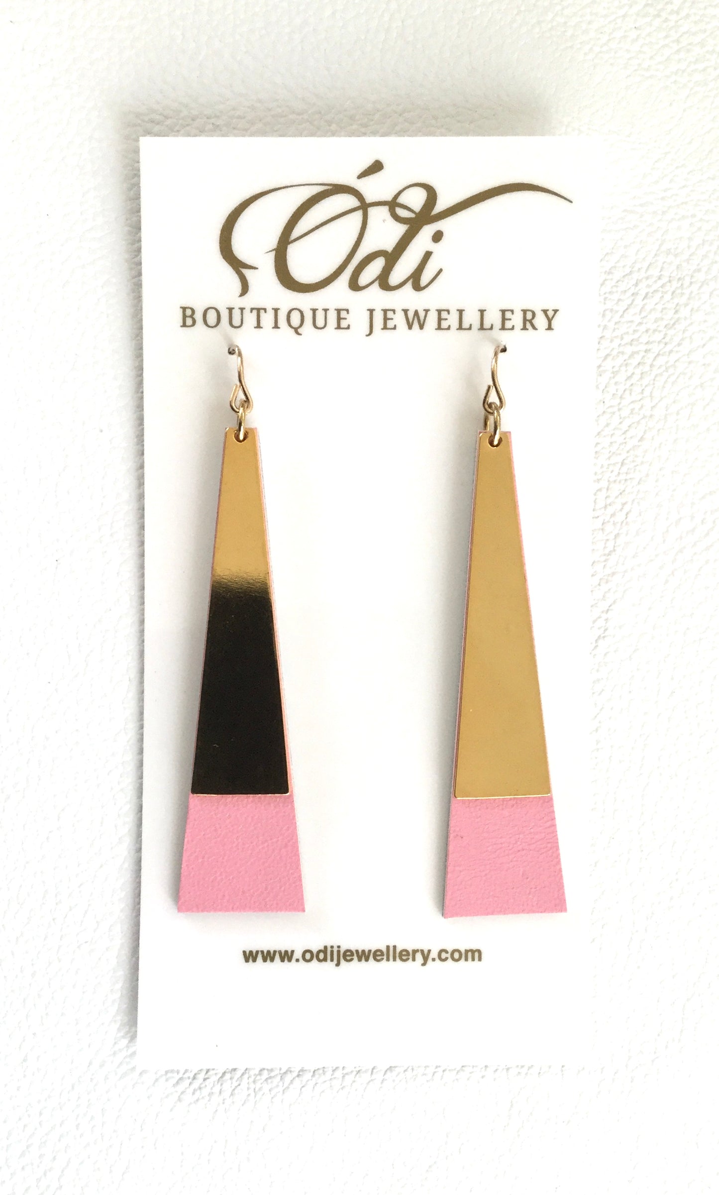 Tower Earrings -Blank Bubblegum Pink