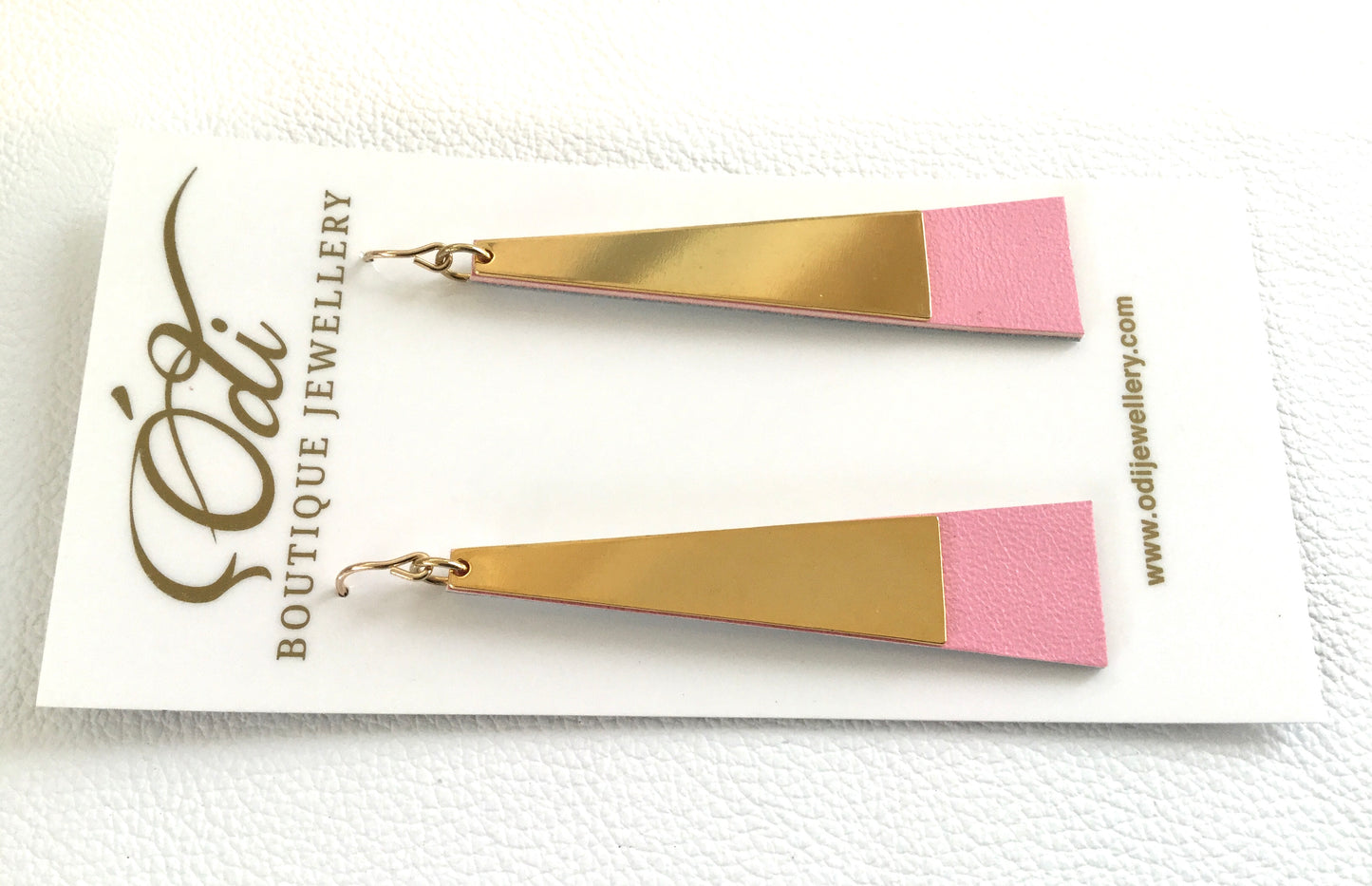 Tower Earrings -Blank Bubblegum Pink