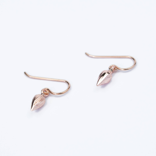 Petite Seed Pod Earrings-Gold or Rose Gold