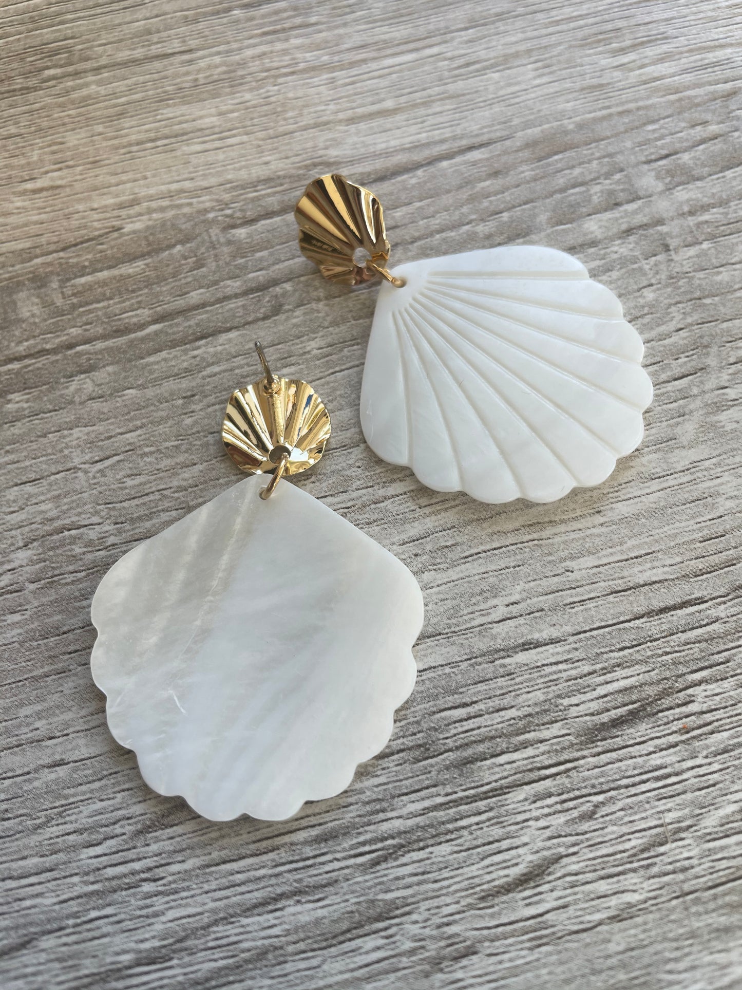 Statement in Shell Earrings