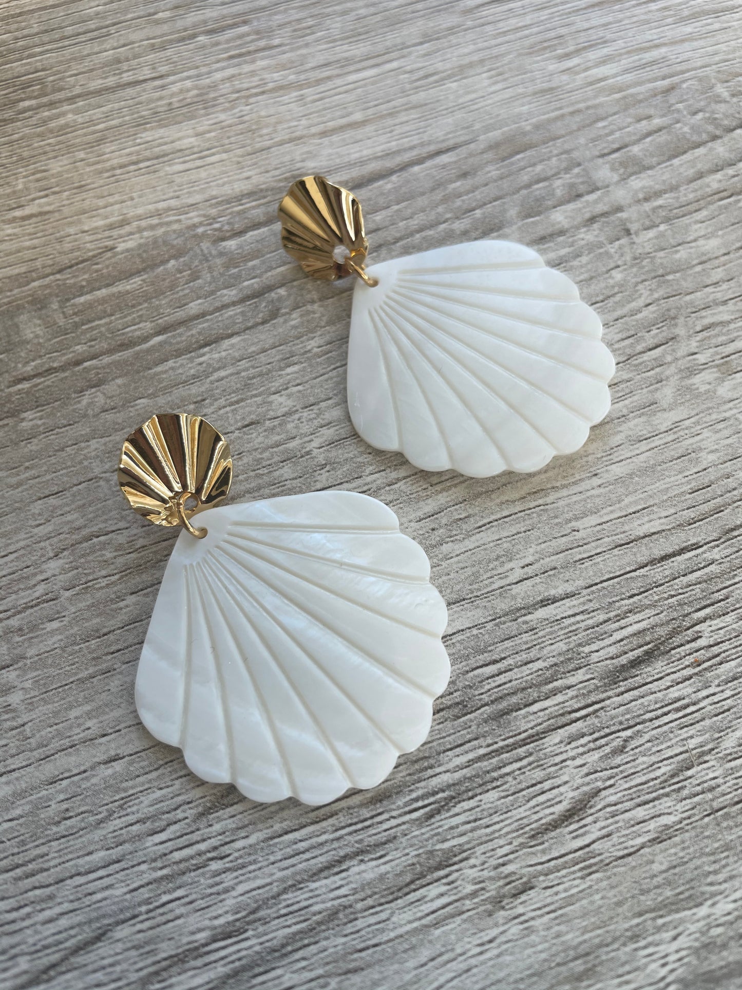 Statement in Shell Earrings